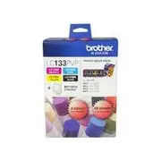 Brother LC-133 Black and Colour Ink Value Pack