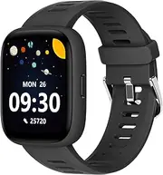 BIGGERFIVE Smart Watch for Kids, 1.8" Fitness Tracker Watch Pedometer, IP68 Waterproof, Sleep Monitor, Calorie Step Counter, 5 Puzzle Games with/Without APP for Girls Boys Teens 5-16