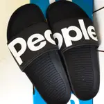 PEOPLE FOOTWEAR 黑色外出/海邊拖鞋/鞋底超柔軟/9成新/女鞋SIZE 7（男鞋SIZE5)/特價800