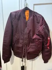 Brand New Alpha Industries MA-1 Flight Bomber Jacket Men's XL Slim Fit