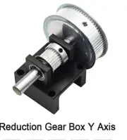 Y axis Pulley Reducer Gear & base Laser Machines 72 & 24 Teeth M3 Timing Belt A