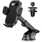 Car Phone Holder Phone Mount for Car Windshield Dashboard Air Vent Universal ...