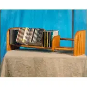 Wood Shed 101 Solid Oak 1 Row Dowel CD Rack