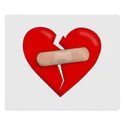 2 x 'Healing Broken Heart' Lens Cleaning Cloths (LC00019757)