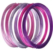 6Pcs Aluminum Oxide Wire 0.8Mm Aluminum Crafts Art Colored Jewelry Beading Wire