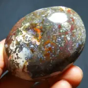 85.2G Natural Colorful RARE Polished Ocean Jasper Crystal Sphere egg C126+