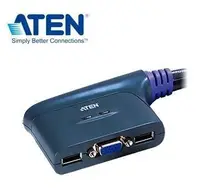 在飛比找Yahoo!奇摩拍賣優惠-☆台南PQS☆ATEN 2埠 USB KVM 多電腦切換器/