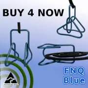 Blue Crochead Mosquito / mozzie Coil holder x 4 - Drop Bear Storage Aussie Made