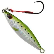 15gm Storm Gomoku Green Sardine Koika Jig Lure - Micro Jig Pre-Rigged With VMC Assist Hook