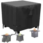 Propane Fire Pit Cover Square 30 Inch, Waterproof Heavy Duty 600D Gas Fire Pi...