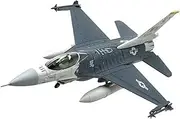 Replica Pre-Build Aircraf 1:100 For Scale Die-cast Alloy Airplane Model Collectible Static Simulation Toy F16C F16 F-16 Fighter, Boys Teenagers Lovers Adult Souvenirs Collectible Gifts Collection Gift