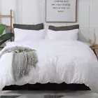 White Duvet Cover Queen (90 X 90 Inches), 3 Pcs (1 Duvet Cover + 2 Pillow Cases}