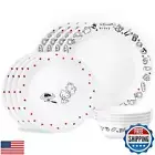Corelle Vitrelle Hello Kitty 12-PC Dinnerware Set, Service for 3, Triple Laye