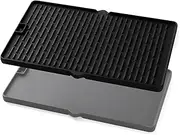 7404 Griddle Replacement for Weber Summit Griddle 400 600 Series Grill Replacement Parts Summit S-670 S-470 E-470 Grill Parts Reversible Cast Iron Griddle Plate for Weber Summit Gold A B D Grill Parts