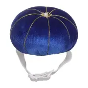 Wrist Pin Cushion Wristband Sewing Pincushion Polyester Pin Holder, Blue