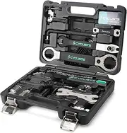 23 Piece Bike Tool Kit - Bicycle Repair Tool Box Compatible - Mountain/Road Bike Maintenance Tool Set with Storage Case (Black)