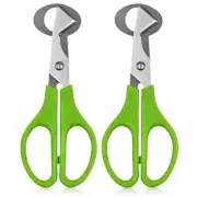 Quail Egg Scissors Stainless Steel Kitchen - 2Pcs Separator for Eggs Salad Heavy