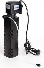 Dynamic Power 3-in-1 Submersible Aquarium Filter – 1600L/H Internal Filter Pump with Aeration & Circulation – Energy-Efficient & Quiet for Freshwater & Saltwater Tanks (Up to 400L)