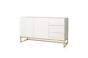 Levede Buffet Sideboard Adjustable Shelf 138CM White