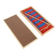 Montessori Educational Math Toys Materials Early Education Blue Red Small Nu NY9
