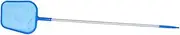 ROMISBABA Pool Leaf Rake with Mesh Frame Lightweight Swimming Pool Cleaner Tool for Easy Debris Removal Includes Section Pole for Swimming Pools