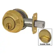 Master Lock Grd 1 Single Cylinder Deadbolt KW1 PB