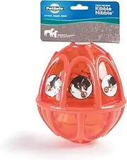 PetSafe Sportsmen Kibble Nibble Feeder Ball Pet Chew Toy Orange Large