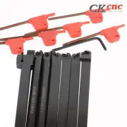 7PCS Set Of 10mm Lathe Turning Tool Holder Boring Bar CNC tools lathe cutting