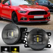 Universal Acura/Ford/Honda/Subaru DoubleTap Dual Color LED Fog Lights Pair (for: Honda)