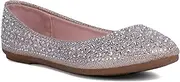 [J.STIEN] Girl's Round Toe Ballet Dress Shoes Flats (Toddler/Little Girl/Big Girl)