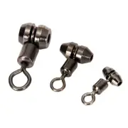 10Pcs 3 Way Swivels, Rolling Barrel Fishing Connector for Fishing Lures