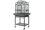 YES4PETS Large Bird Budgie Cage Parrot Aviary Carrier With Stand & Wheel
