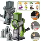 3 in 1 Rotary Cheese Grater Handheld Fruit Vegetable Slicer Shredder