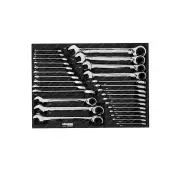 28 Pcs of Kincrome Contour Reverse Gear Spanners EVA Tray - Metric & Imperial