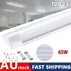 10pcs 65W LED Slim Ceiling Batten Tube Light 6500K 4FT Fluorescent Lamp Cool New