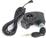 E Bike Thumb Throttle Digital, Digital Battery Voltage Display, Battery Voltage Display Switch Power for Electric Vehicles (with Key Lock)