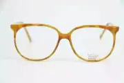 VINTAGE BOLLE 002 Light Brown Cat Eye Eyeglasses Optical Frame