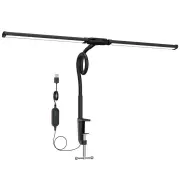 24W USB LED Desk Lamp Dimmable With 360° Rotatable Flexible Neck Ideal for Home Office & Bedroom