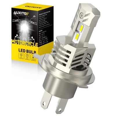 AUXITO H4 9003 LED Bulb High Low Beam Motorcycle Headlight Super Bright White J