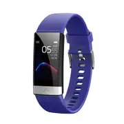 V19 ECG+PPG O2 HRV Analysis Tracking Motion Call Reminder IP68 Waterproof Smart Watch BLUE COLOR
