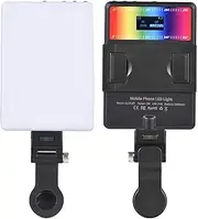 5W Photography Lamp Bi-Color Light Pocket Vlog Light 2500K-9000K Color Temperature Dimmable with Screen 78 Beads 24 FX Lighting Effects 1/4in Threaded Holes 2000mAh Battery Built in