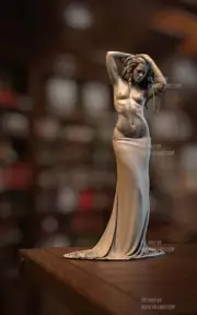 Mysterium Statue 3D Print Unpainted/Unassembled