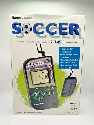Vintage Radio Shack SOCCER Electronic Handheld tabletop video game T11