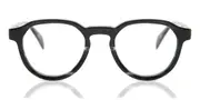 Oval Full Rim Plastic Men's Glasses Black, Size 47 - Lenses Included - Private Health Rebate - Blue Light Block Available - Arise Collective