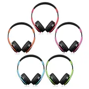 Portable Wireless Hifi Stereo bluetooth Sports Headphone Headset Mic SD AUX 28 RED