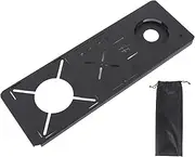 Board for IGT Camping Table Stainless Steel Fast Connection Slot 4 Holes Portable Tabletop Plate for 65mm Diameter Water Supply Equipment Outdoor Camping Hiking