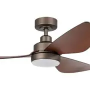 Eglo Torquay 48" ABS 3 Blade DC Ceiling Fan with 20W LED Light & Remote