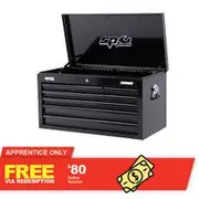 SP TOOLS 7 Drawer Custom Sumo Series Tool Box Black SP40120