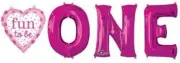 Anagram #32544 FUN TO BE ONE Balloons SuperShape 4pk 33" tall - 1st Birthday NEW