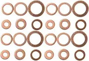 MUCKLILY 110pcs Copper Washer Gasket Oil Sealing Washer